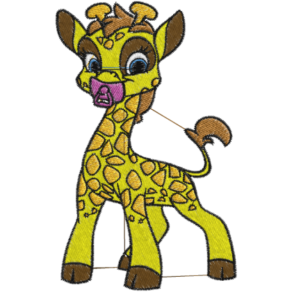 Matriz de Bordado Girafa 3
